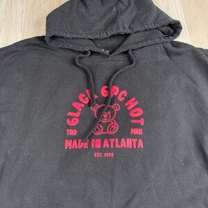 LVRN 6PC Hot 6Lack Market Mens Black Long Sleeve Preppy Pullover Hoodie Size XL